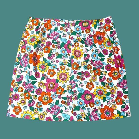 Mod floral mini skirt small - Picture 6 of 14